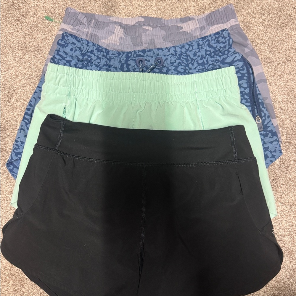 Athleta Kids Shorts Set - Black, Mint, Blue